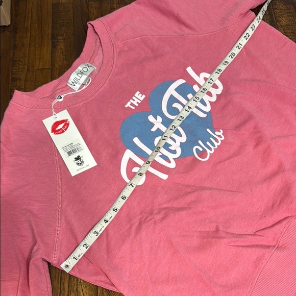 Wildfox Hot Tub Club Sweatshirt NWT bubblegum pink and blue graphics size Large - Picture 5 of 12